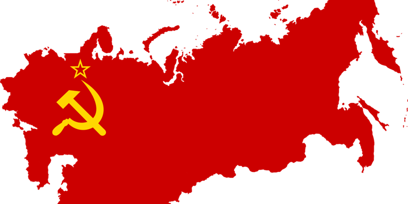 Sowjetunion Flagge mit Hammer und Sichel