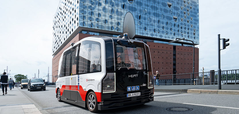 Robo-Bus der Hochbahn Hamburg