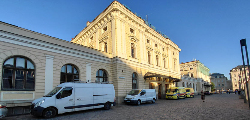 Altes Bahnhofsgebäude in Krakau